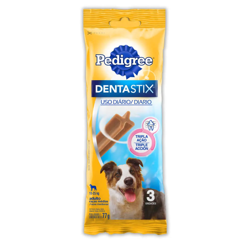 Petisco Pedigree Dentastix Cuidado Oral Cães Adultos Raças Médias — foto 2