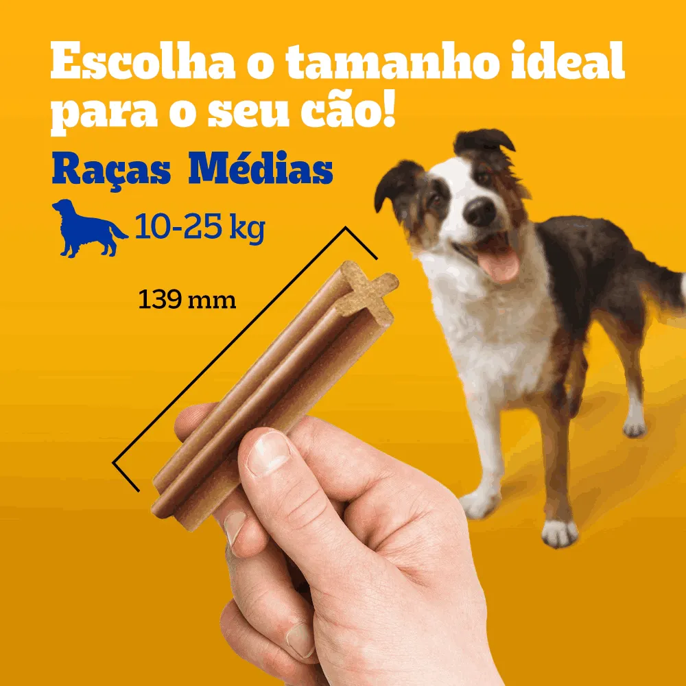 Petisco Pedigree Dentastix Cuidado Oral Cães Adultos Raças Médias — foto 5