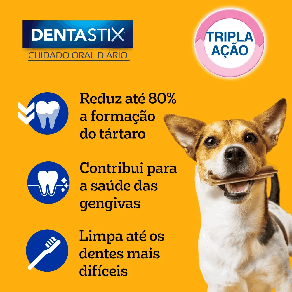 Petisco Pedigree Dentastix Cuidado Oral Cães Adultos Raças Pequenas — foto 4