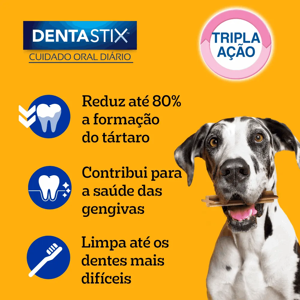 Petisco Pedigree Dentastix Cuidado Oral Para Cães Adultos Raças Grandes — foto 4