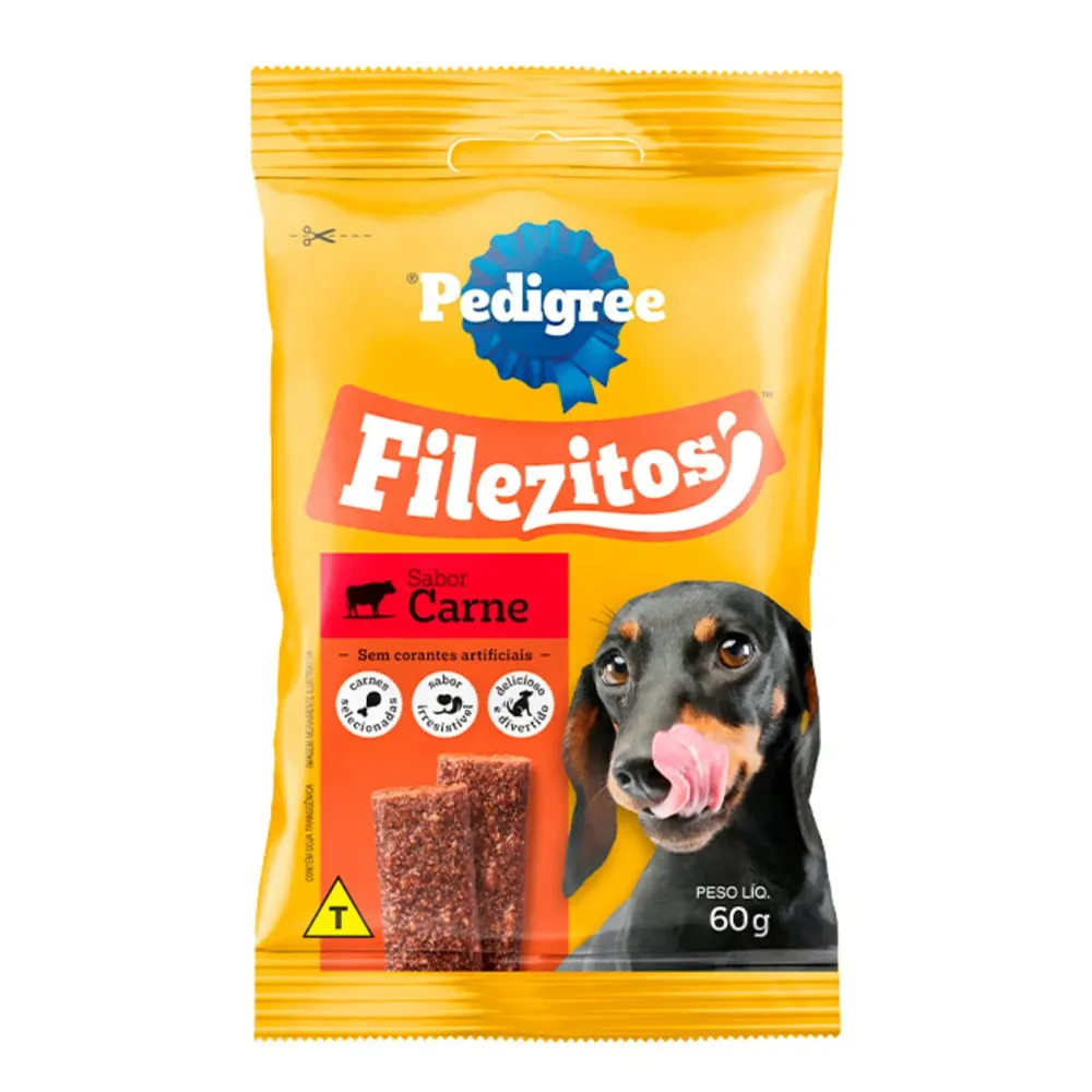 Petisco Pedigree Filezitos Bifinho para Cães Adultos Carne — foto 2