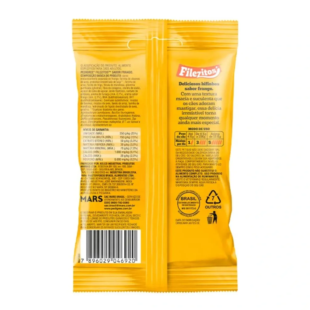 Petisco Pedigree Filezitos Bifinho para Cães Adultos Frango — foto 3
