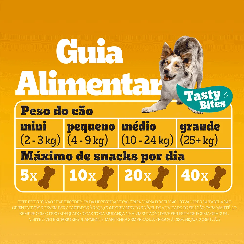 Petisco Pedigree Tasty Bites para Cães Adultos Carne Suculenta — foto 6