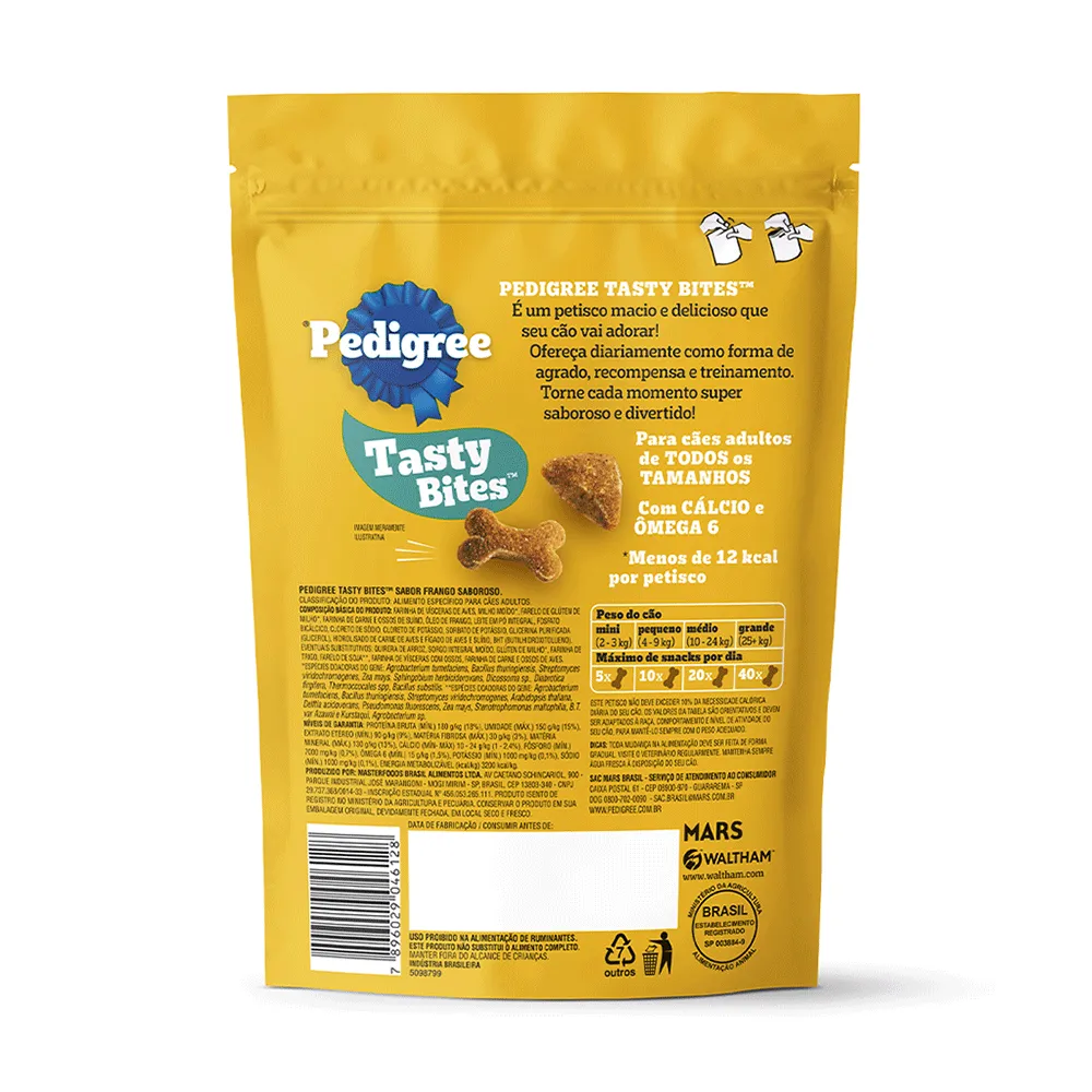 Petisco Pedigree Tasty Bites Cães Adultos Frango Saboroso — foto 3