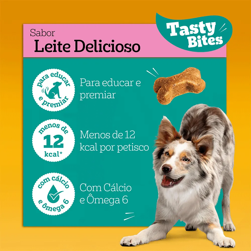 Petisco Pedigree Tasty Bites Cães Adultos Leite Delicioso — foto 4