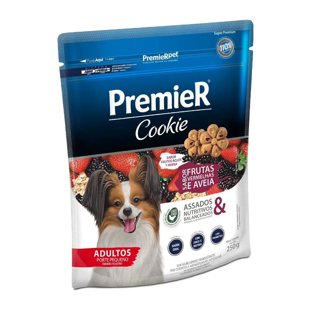 Cookie Premier Cães Adultos Porte Pequeno Frutas Vermelhas e Aveia — foto 2