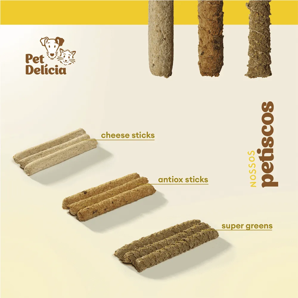 Petisco Pet Delícia Antiox Detox Sticks Vegetariano — foto 6