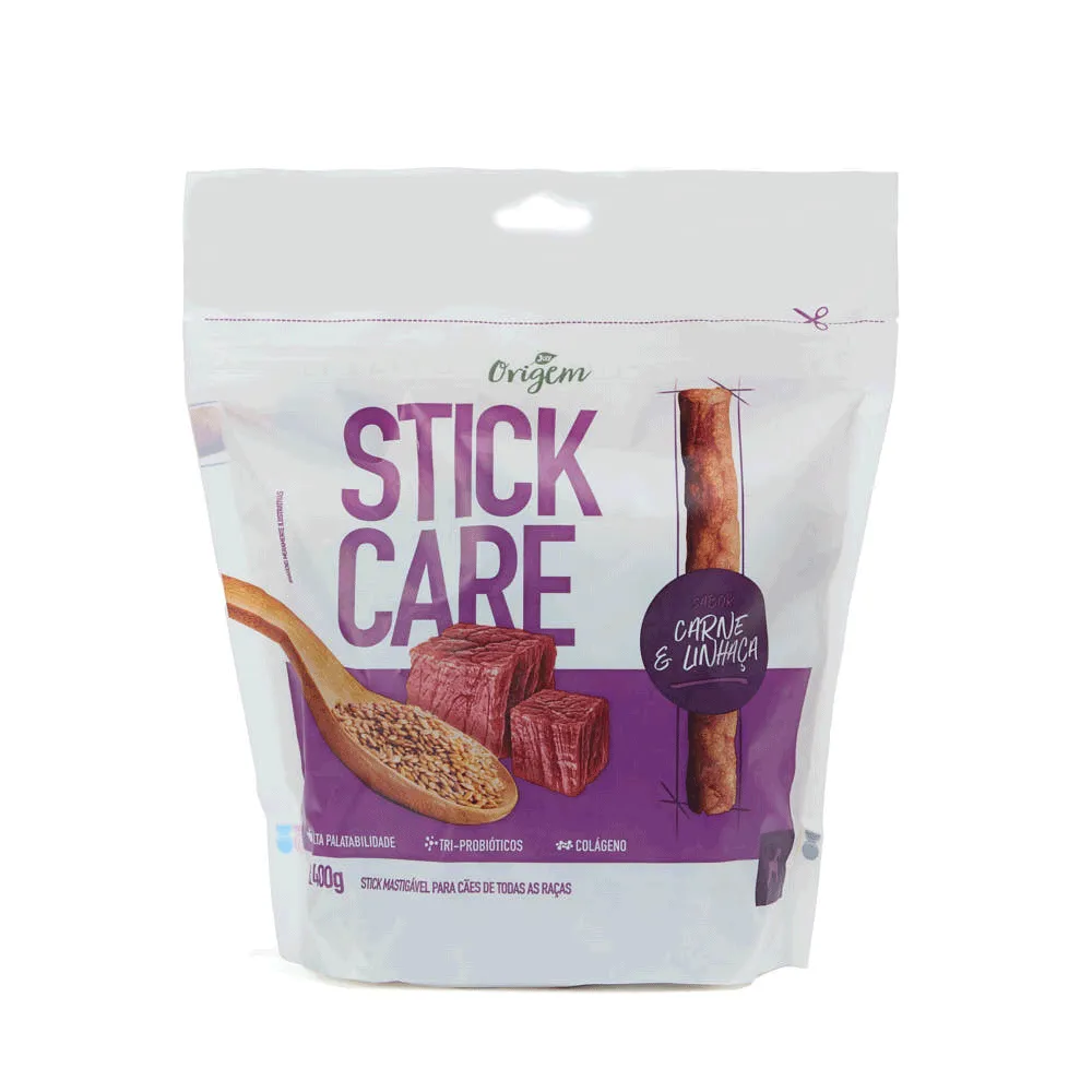 Petisco Stick Care Cães Origem Natural Carne e Linhaça — foto 6