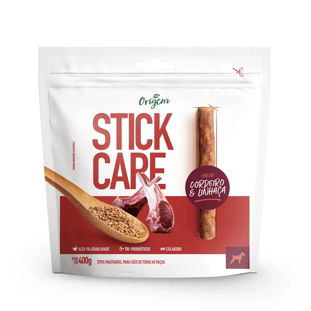 Petisco Stick Care Cães Origem Natural Cordeiro e Linhaça — foto 6