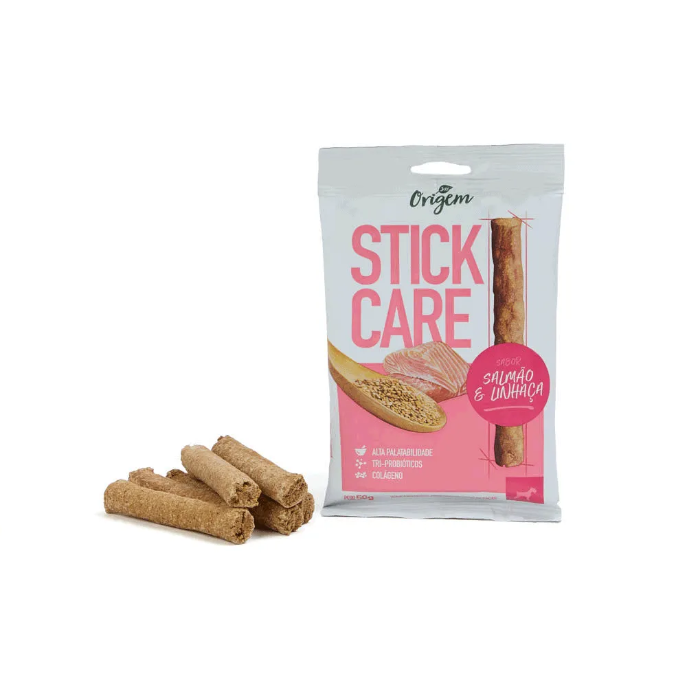 Petisco Stick Care Cães Origem Natural Salmão e Linhaça — foto 3