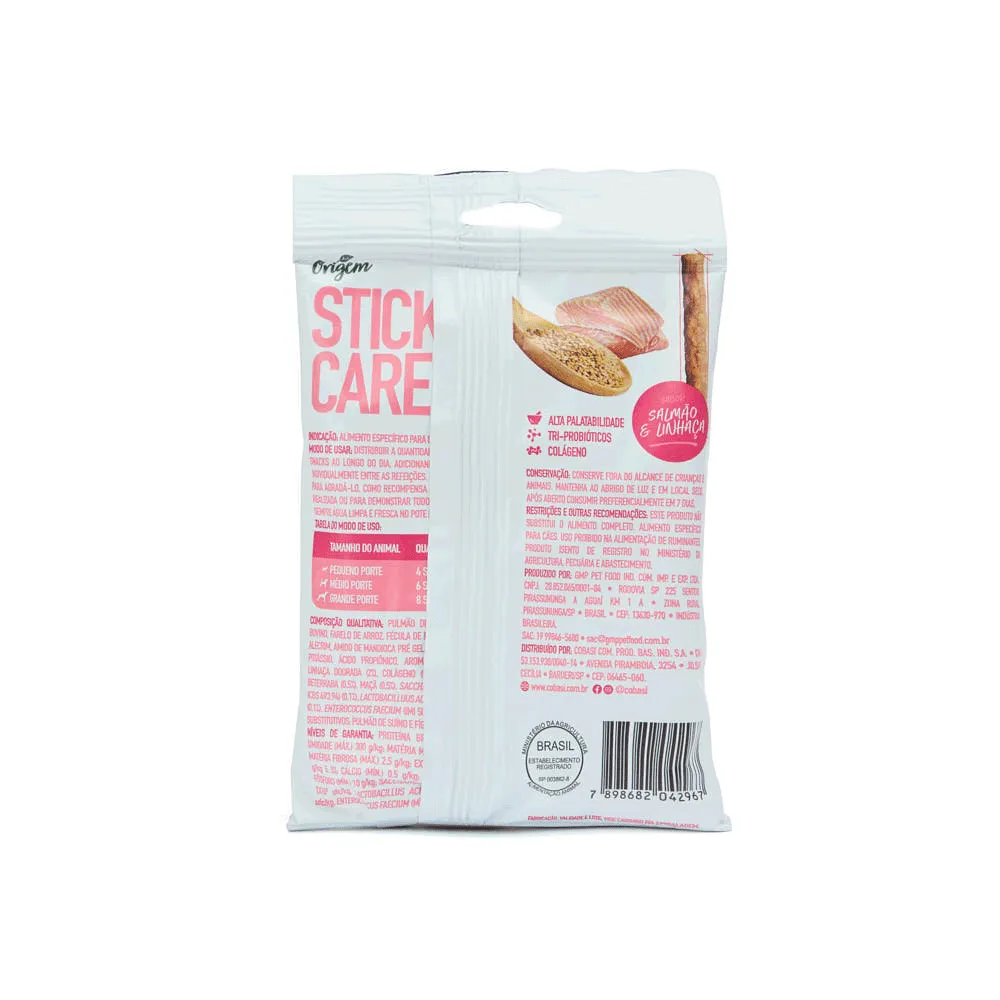 Petisco Stick Care Cães Origem Natural Salmão e Linhaça — foto 4