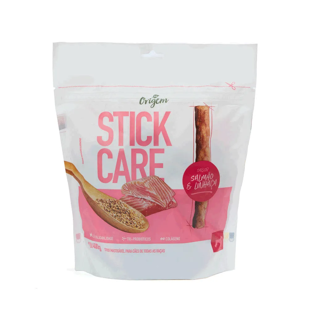 Petisco Stick Care Cães Origem Natural Salmão e Linhaça — foto 6