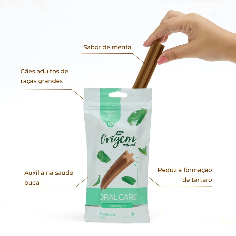 Petisco Stick Oral Care Menta Cães Raças Grandes Origem Natural — foto 2