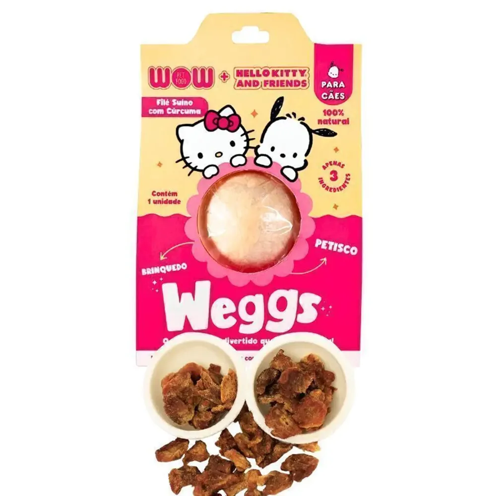 Petisco Weggs para Cães Hello Kitty Lombinho e Cúrcuma Wow — foto 2