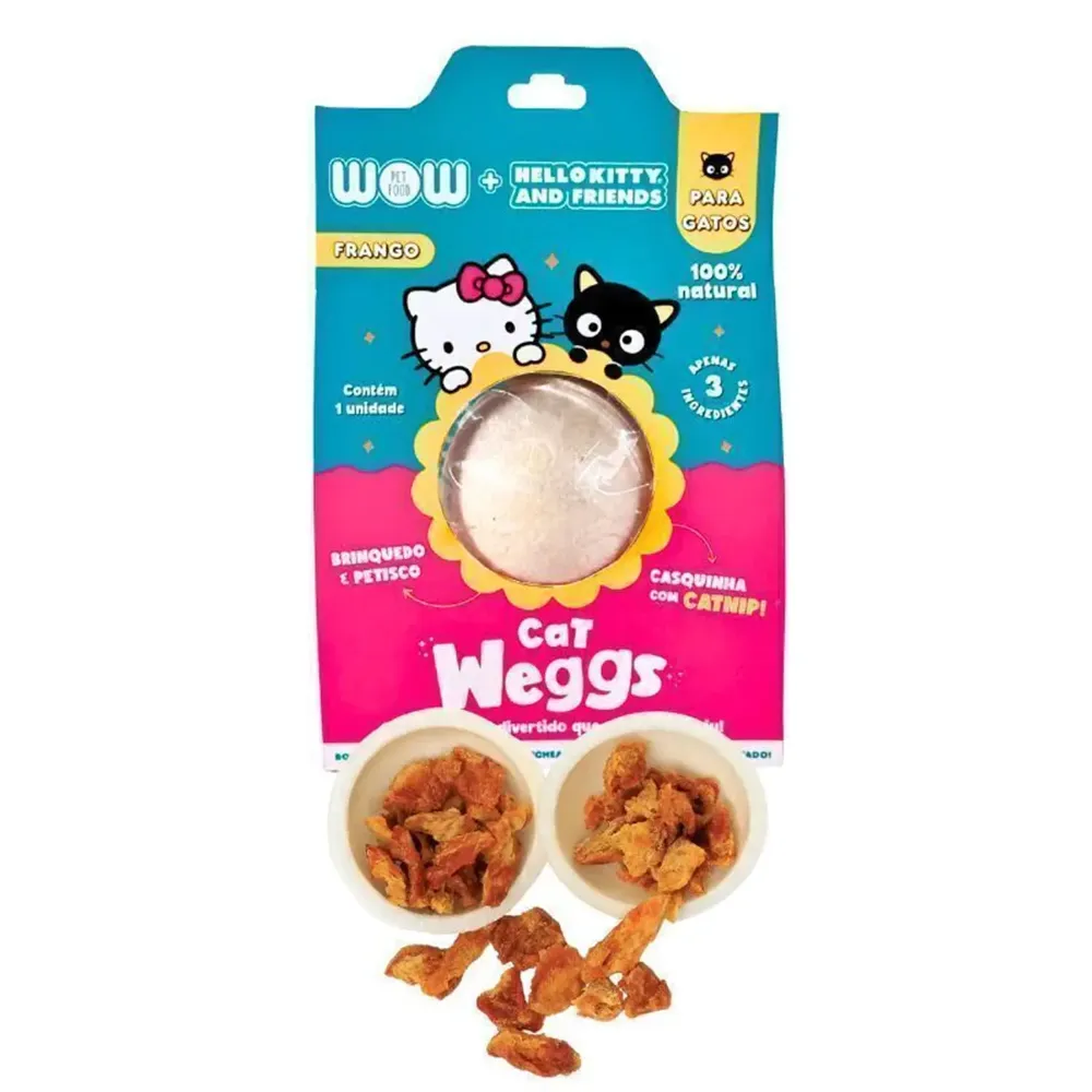 Petisco Weggs para Gatos Hello Kitty Frango e Catnip Wow — foto 2