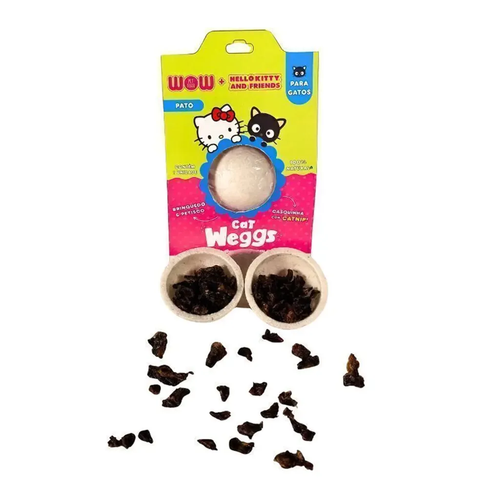 Petisco Weggs para Gatos Hello Kitty Pato e Catnip Wow — foto 2