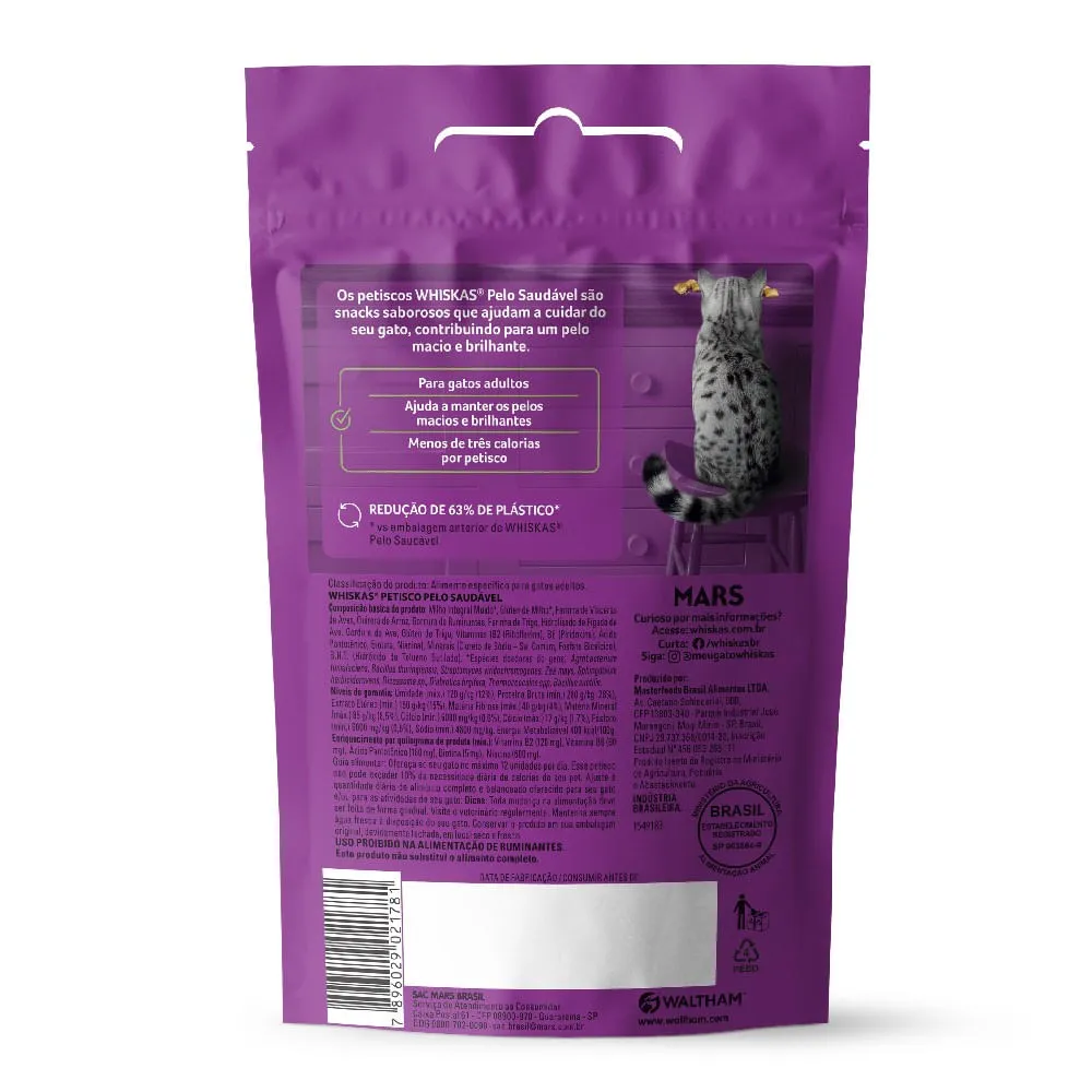 Petisco Whiskas Pelo Saudável para Gatos Adultos — foto 3