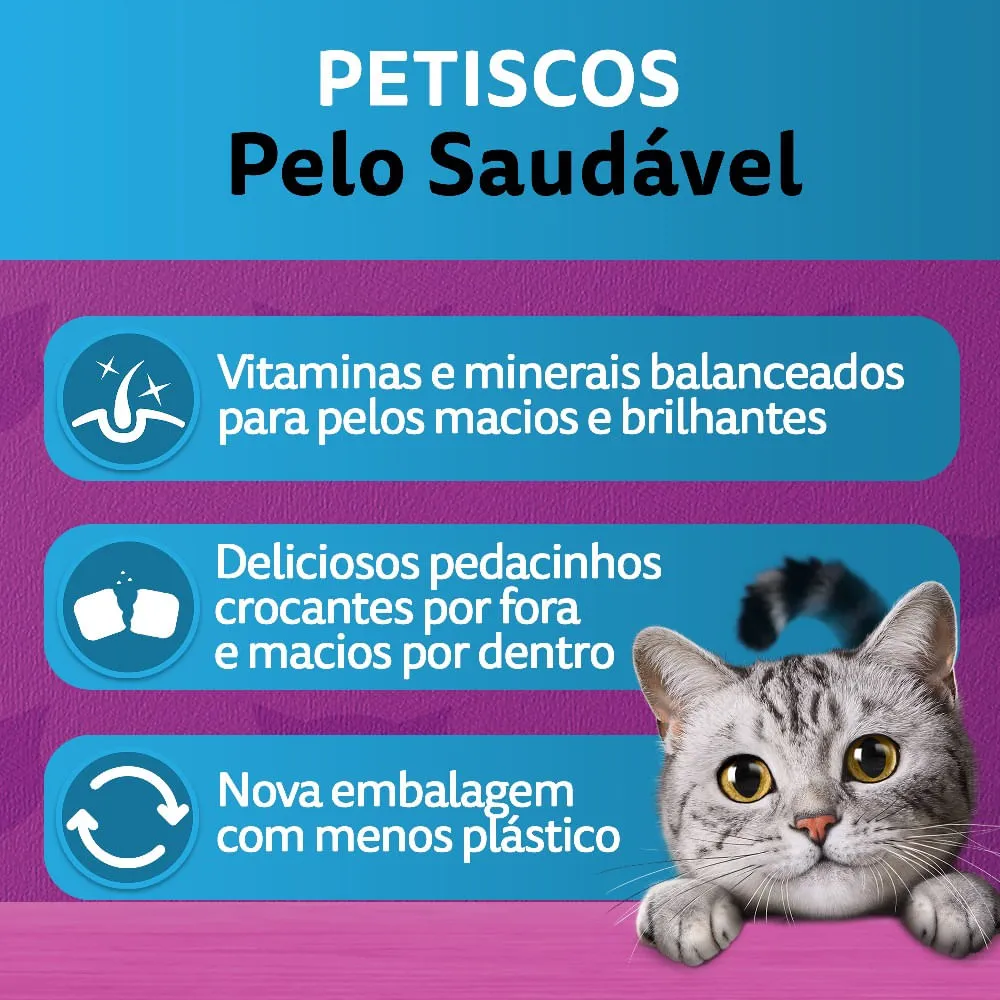 Petisco Whiskas Pelo Saudável para Gatos Adultos — foto 4