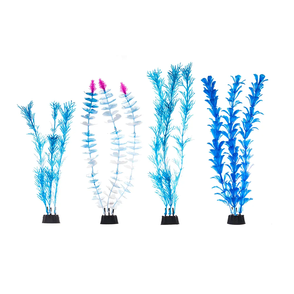 Planta Plástica para Aquário Tudo Pet Azul — foto 2