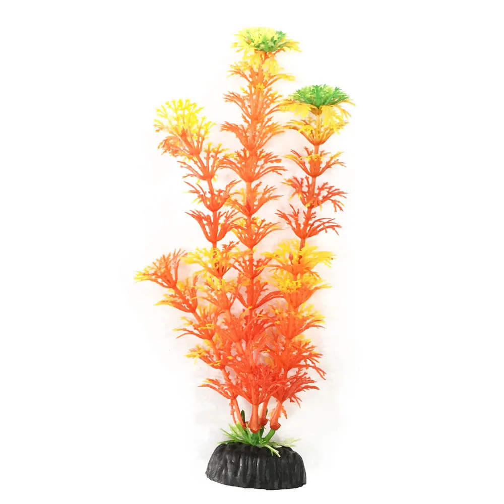 Planta Plástica para Aquário Soma Laranja