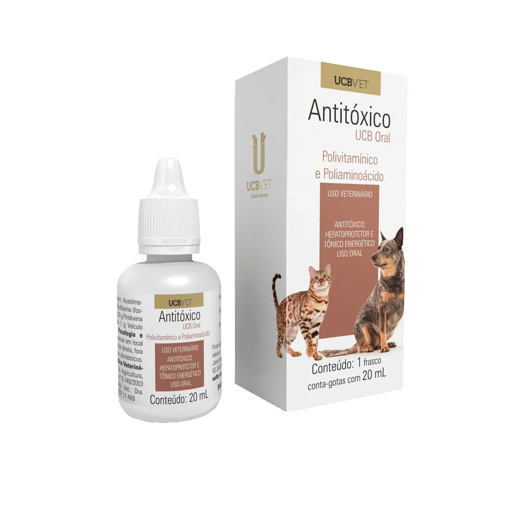 Antitóxico UCB Oral para Cães e Gatos