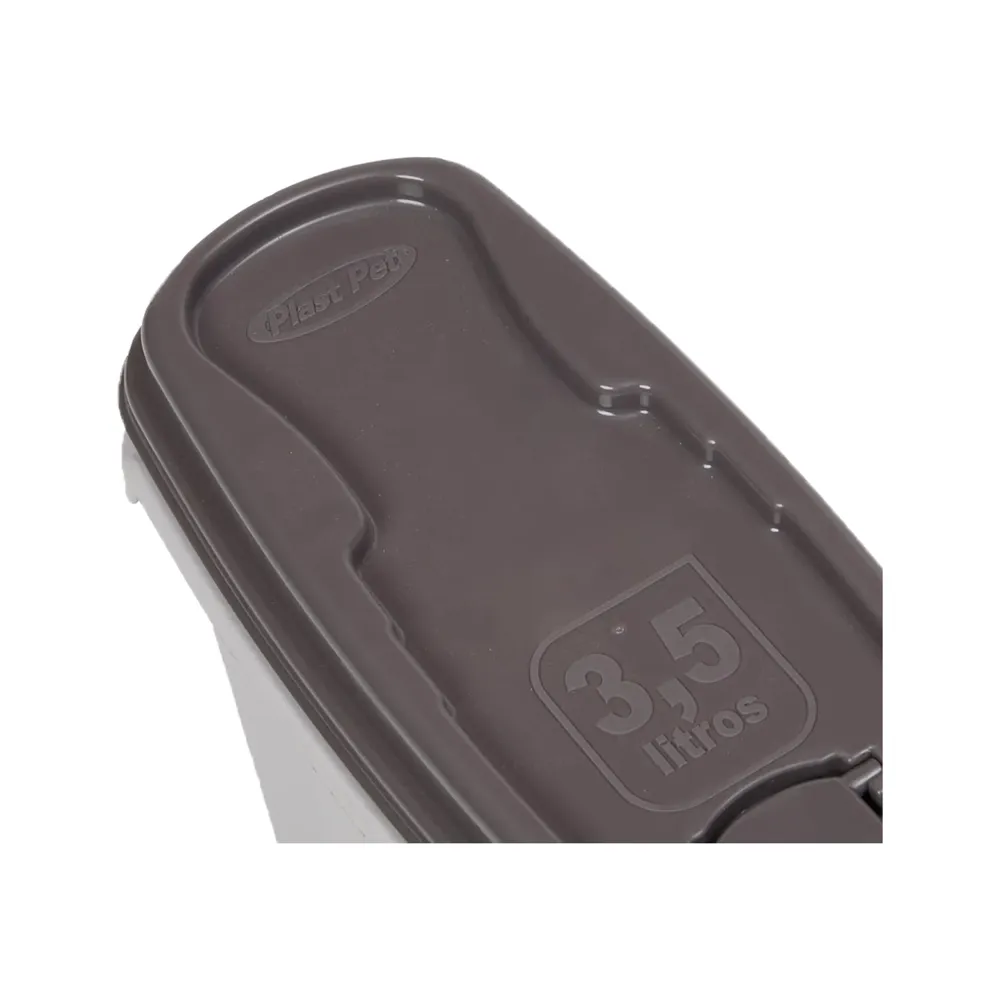 Porta-ração Dispenser Home Plast Pet Cinza — foto 5