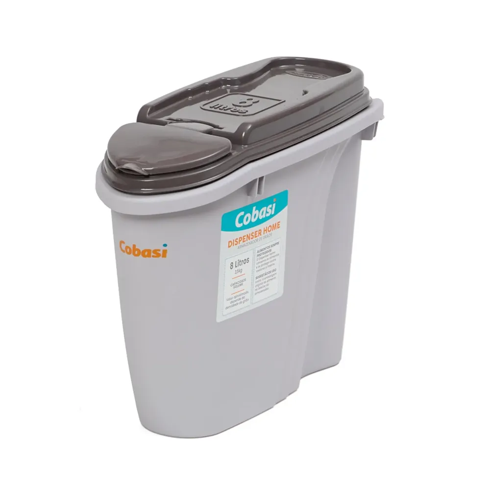 Porta-ração Dispenser Home Plast Pet Cinza — foto 6
