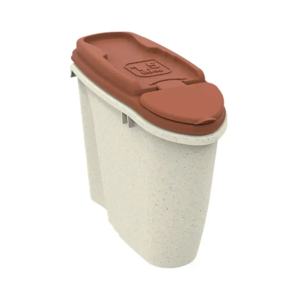 Porta-Ração Dispenser Home Plast Pet Mármore e Terra Vermelha — foto 2