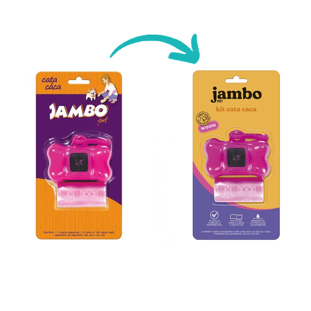 Porta Saquinhos Higiênicos Basic Rosa Jambo — foto 2