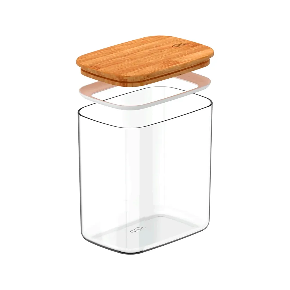 Pote Organizador Hermético Retangular Keep Transparente Ou — foto 4