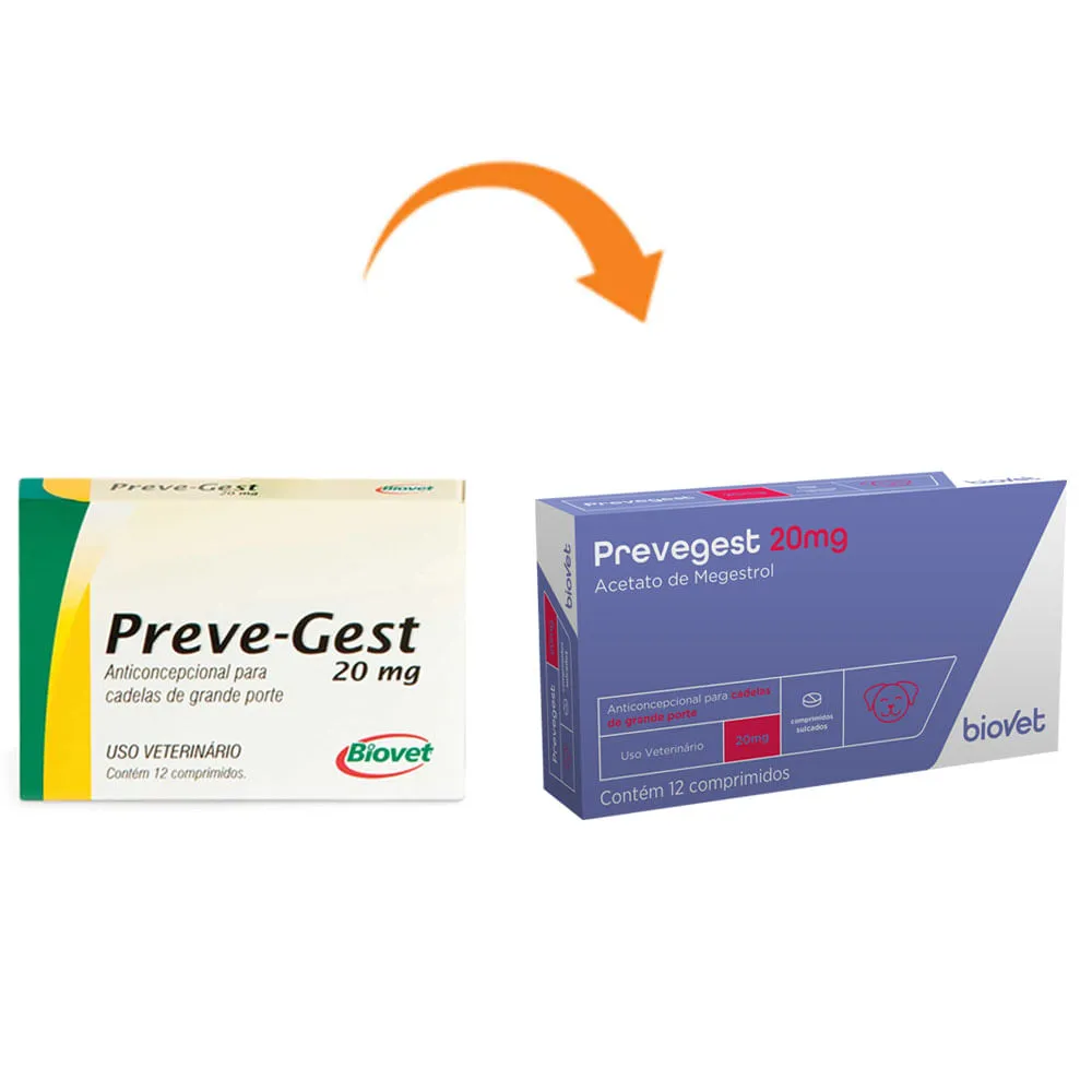 Prevegest 20mg Anticoncepcional Biovet — foto 2