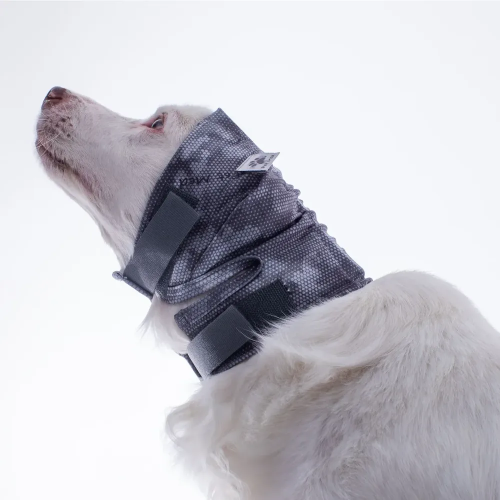 Protetor para Ouvidos Oto Calm Protector para Cães Pet Med Cinza — foto 5