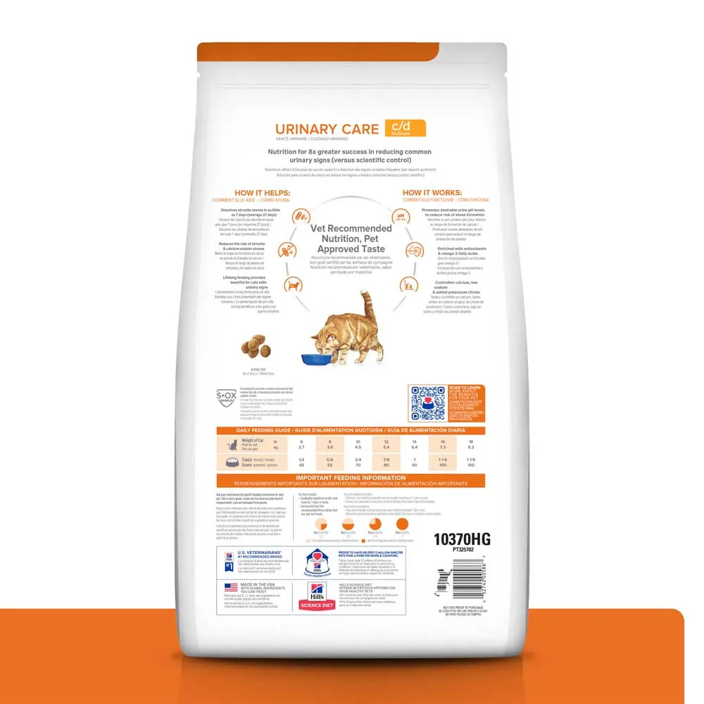 Ração Hill's Prescription Diet C/D Multicare Gatos Adultos Cuidado Urinário — foto 2