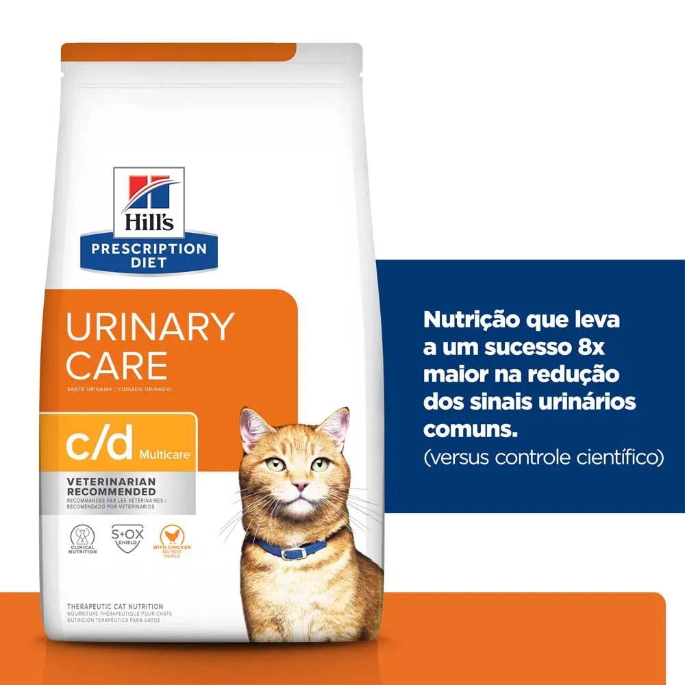 Ração Hill's Prescription Diet C/D Multicare Gatos Adultos Cuidado Urinário — foto 3