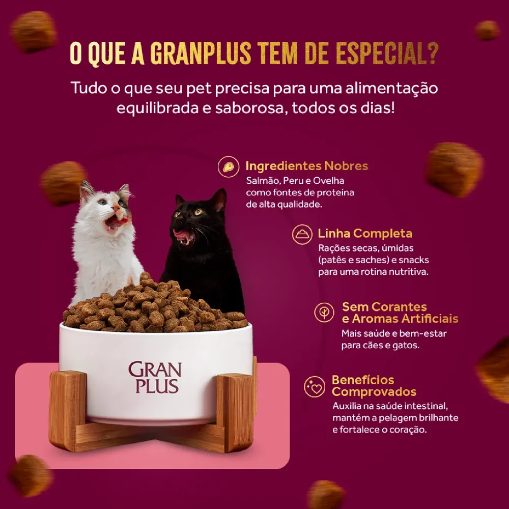 Ração GranPlus Menu Gato Sênior Castrados Frango e Arroz — foto 5