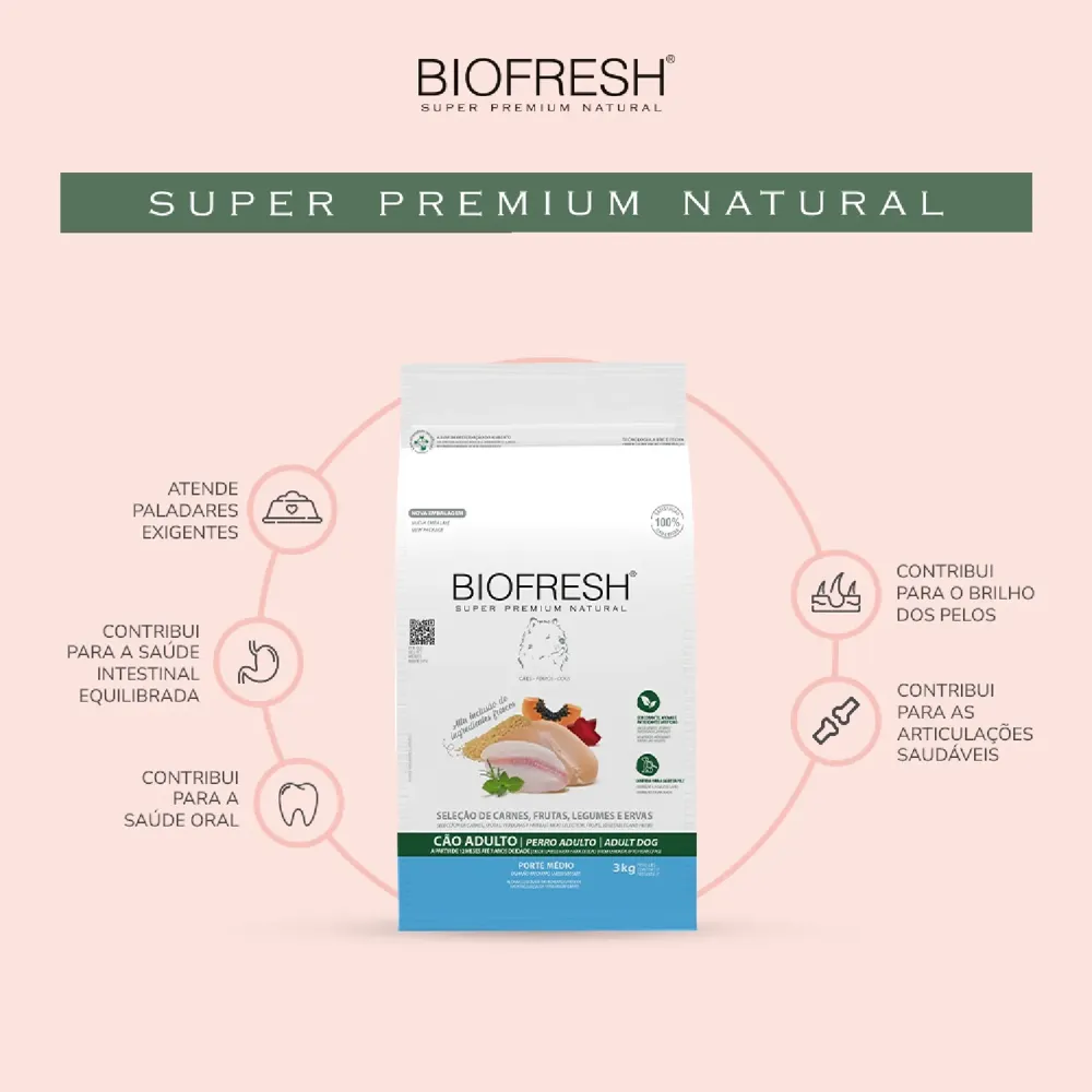Ração Biofresh Cães Adultos Raças Médias — foto 4