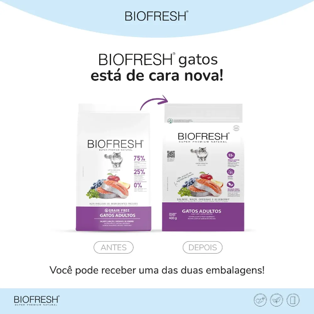 Ração Biofresh Gatos Adultos Salmão — foto 4