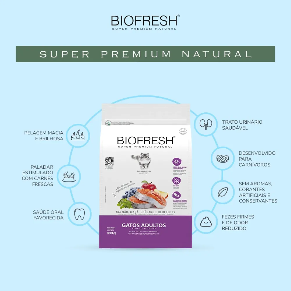 Ração Biofresh Gatos Adultos Salmão — foto 6