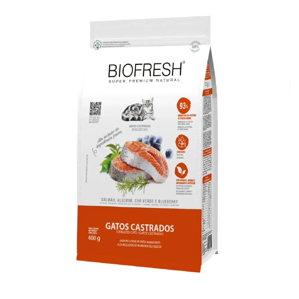Ração Biofresh Gatos Castrados Salmão — foto 2