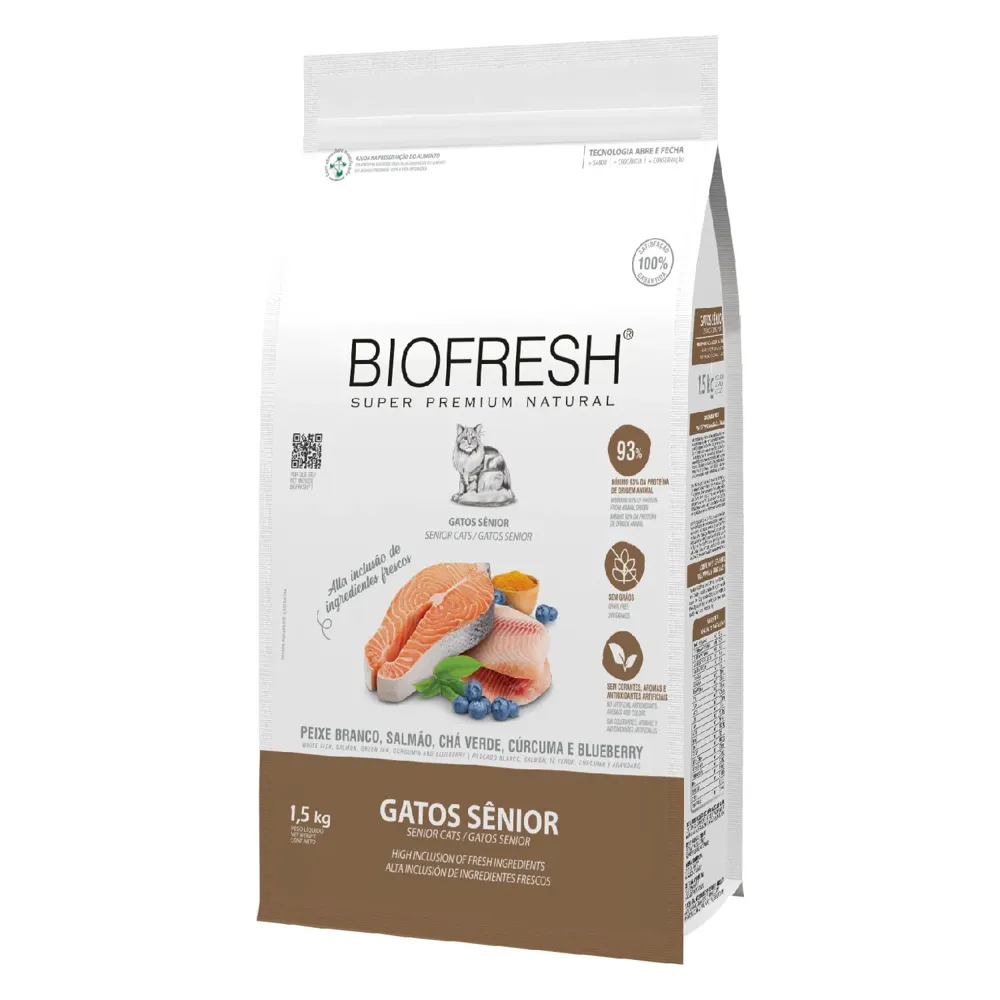 Ração Biofresh Gatos Sênior Peixe Branco — foto 2
