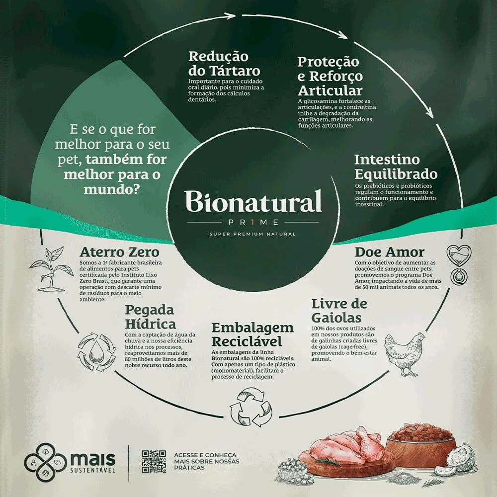 Ração Bionatural Prime Cães Adultos Raças Médias e Grandes Frango — foto 6