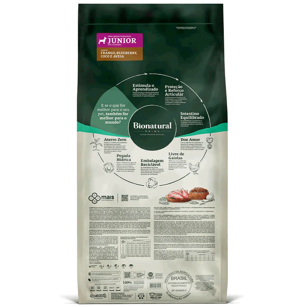 Ração Bionatural Prime Cães Filhotes Raças Pequenas Frango — foto 3