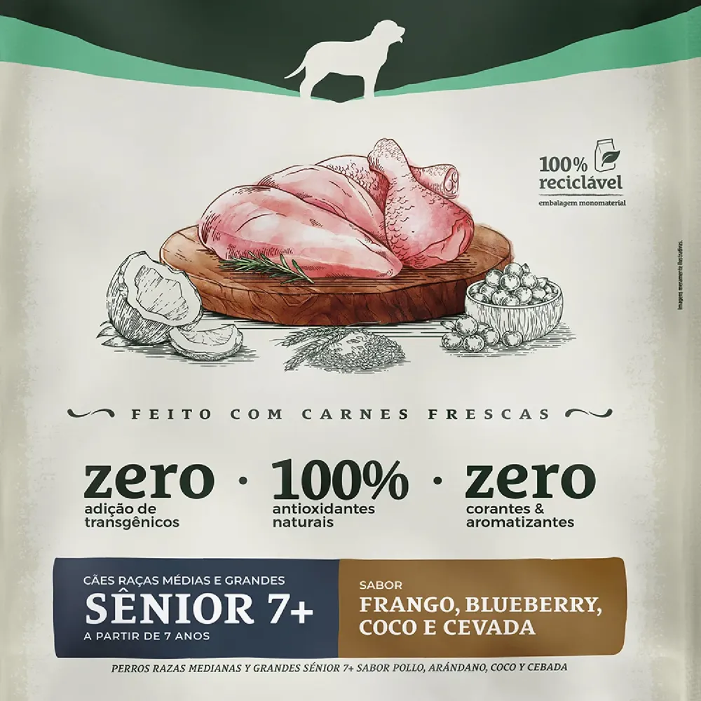 Ração Bionatural Prime Cães Sênior 7+ Raças Médias e Grandes Frango — foto 4