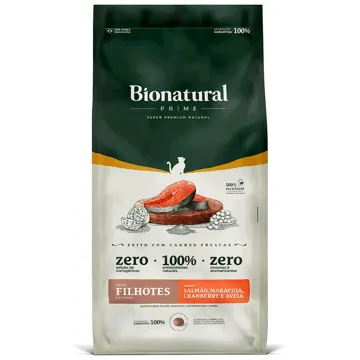 Ração Bionatural Prime Gatos Filhotes Salmão