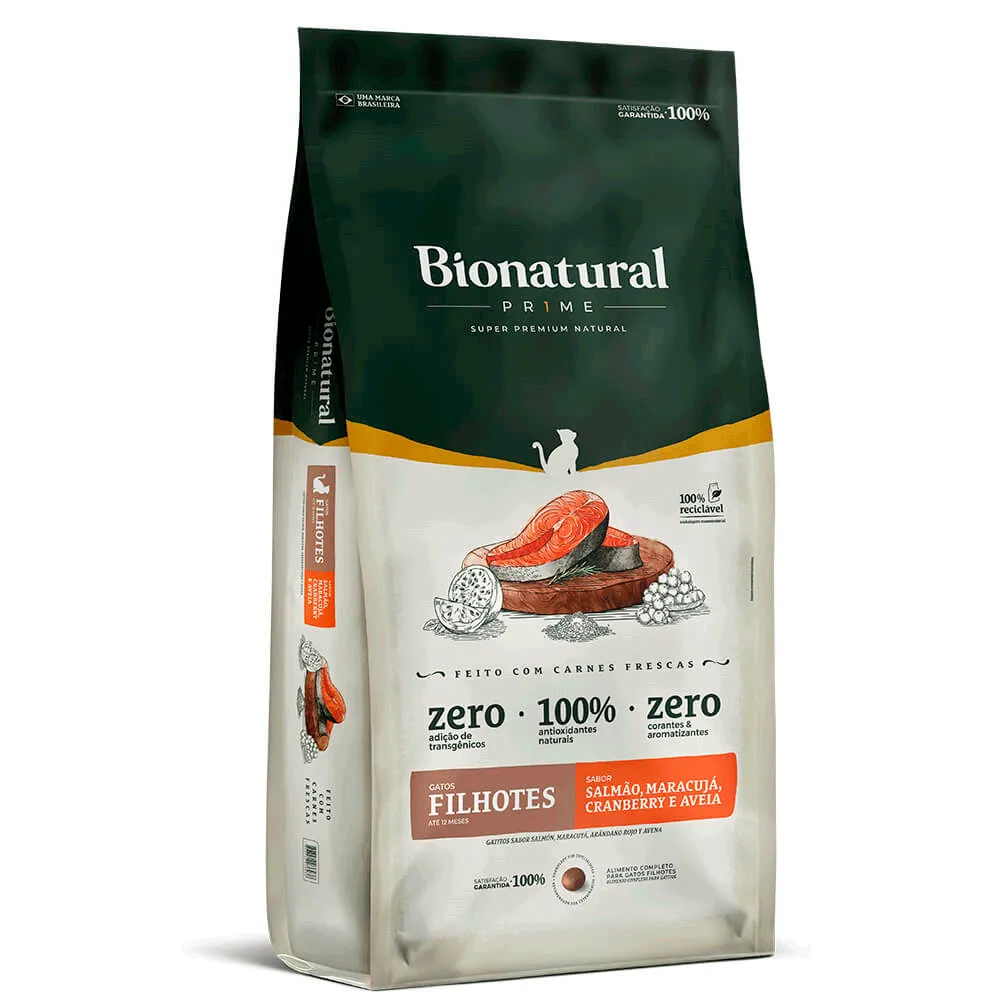 Ração Bionatural Prime Gatos Filhotes Salmão — foto 2