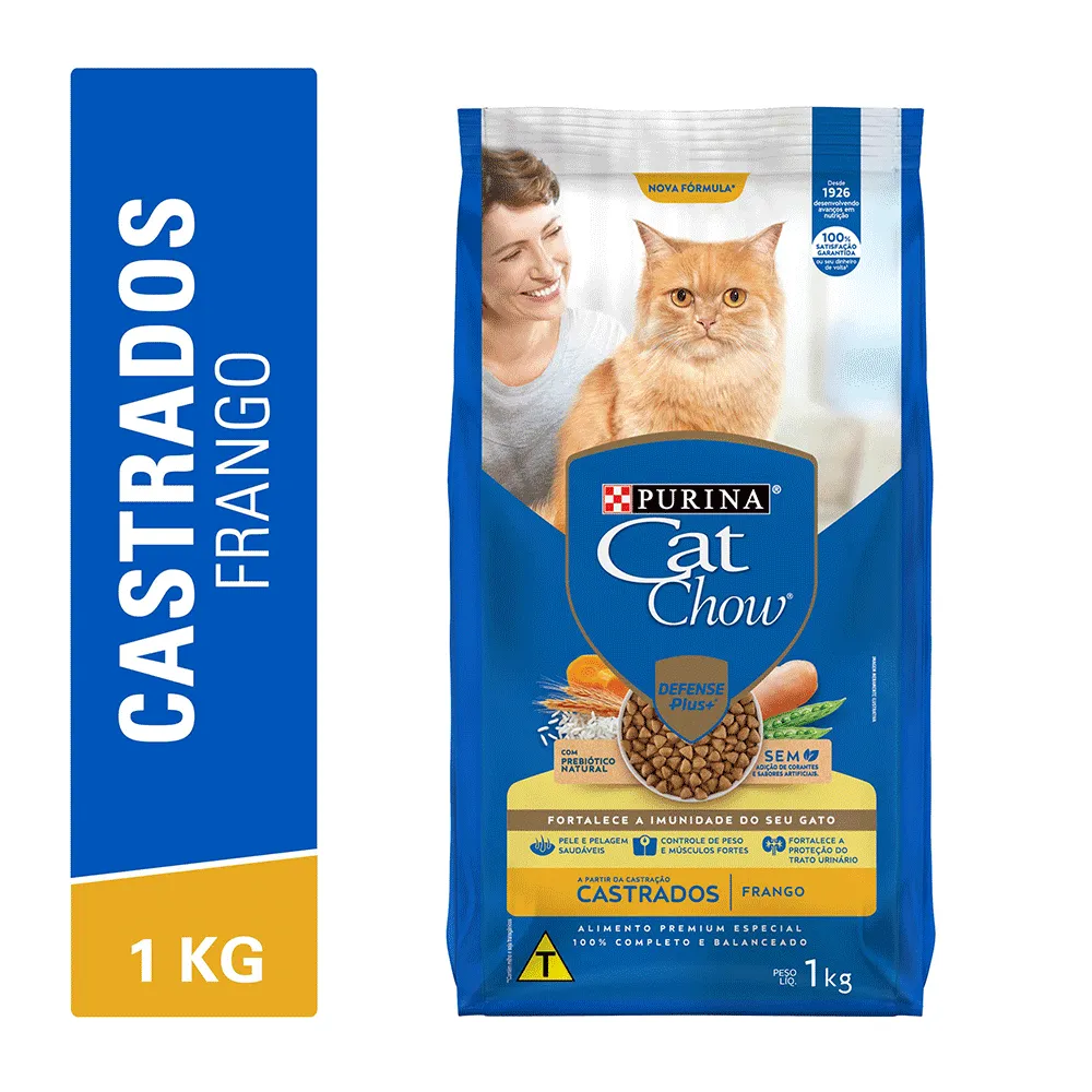 Ração Cat Chow Castrados Frango — foto 2