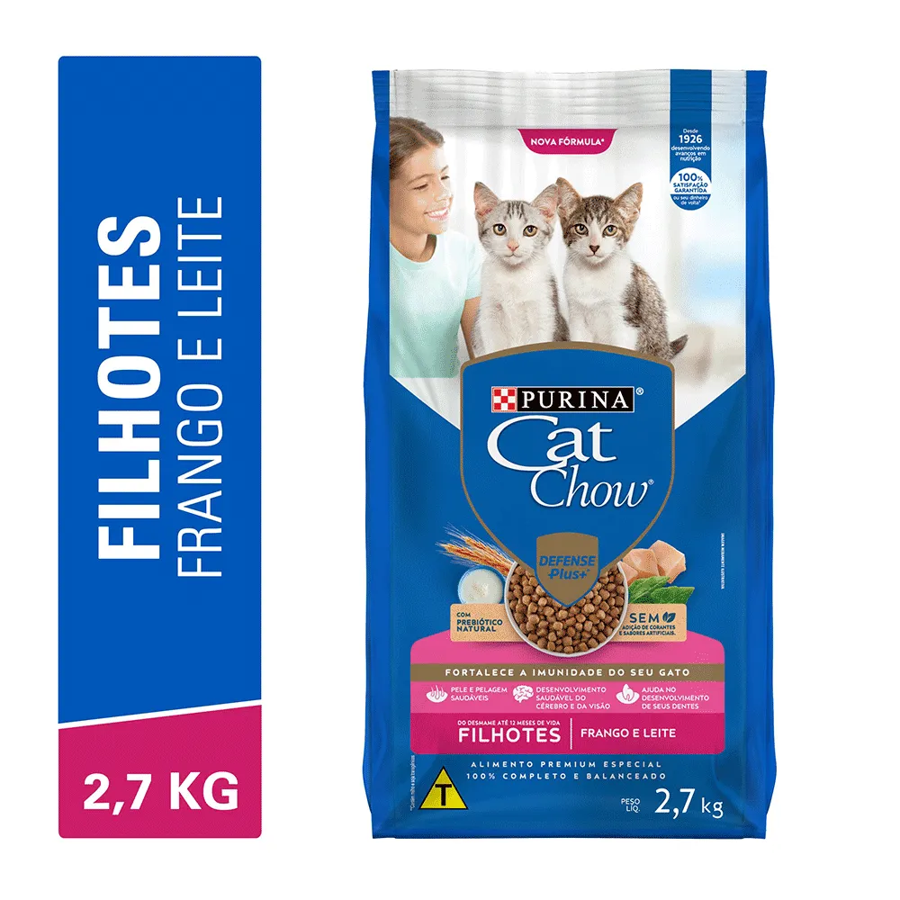Ração Cat Chow Filhotes Frango e Leite — foto 2