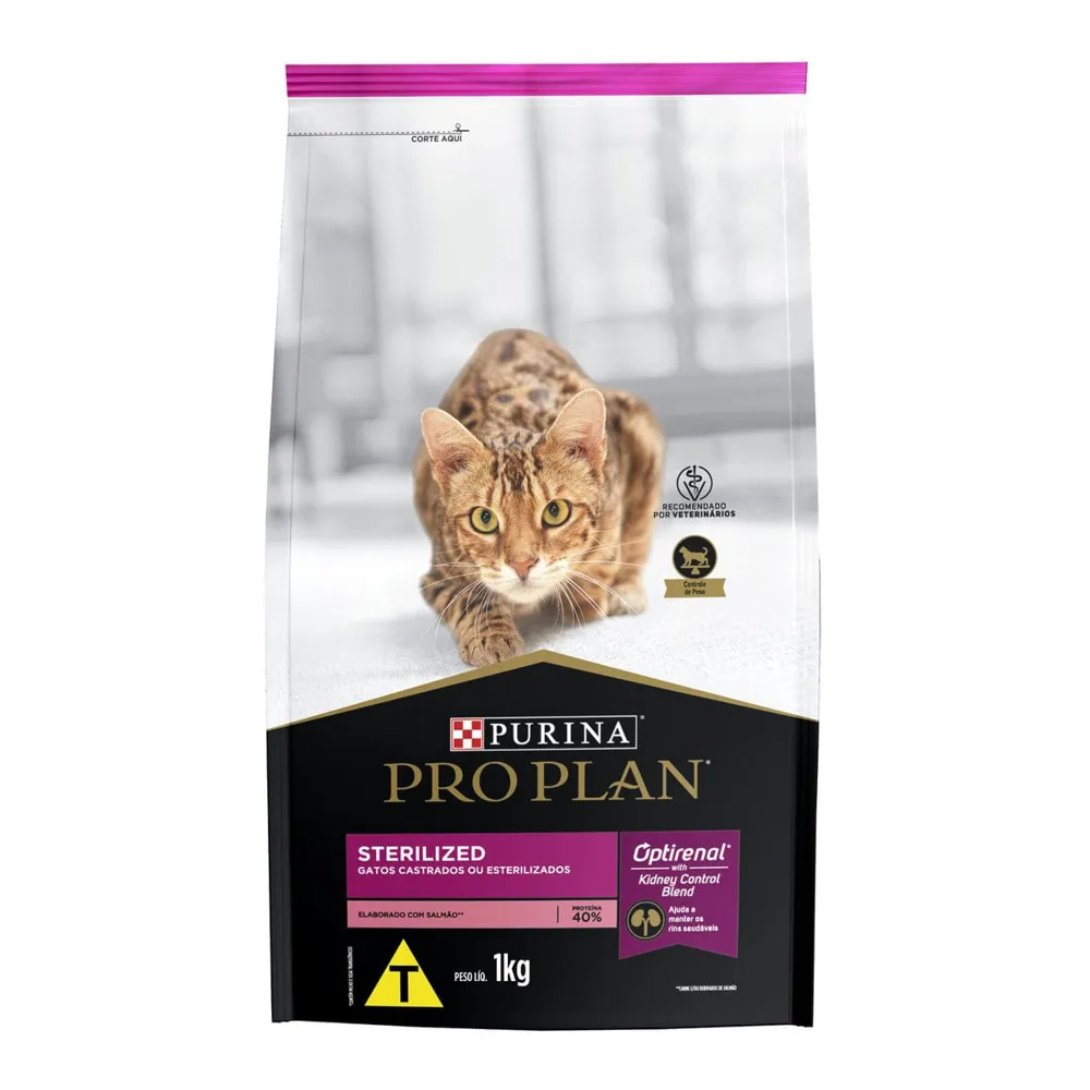 Ração Pro Plan Gatos Castrados Salmão