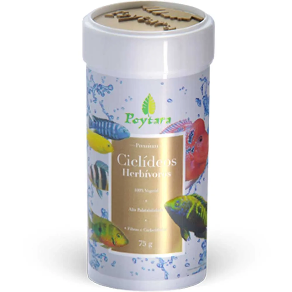 Ração Ciclídeos Herbívoros Poytara