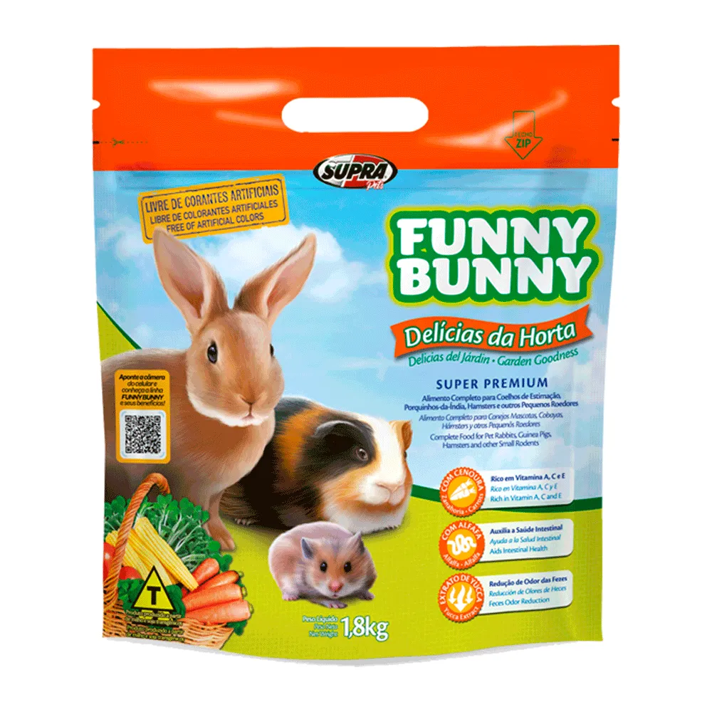 Ração Funny Bunny Delícias da Horta Supra — foto 2